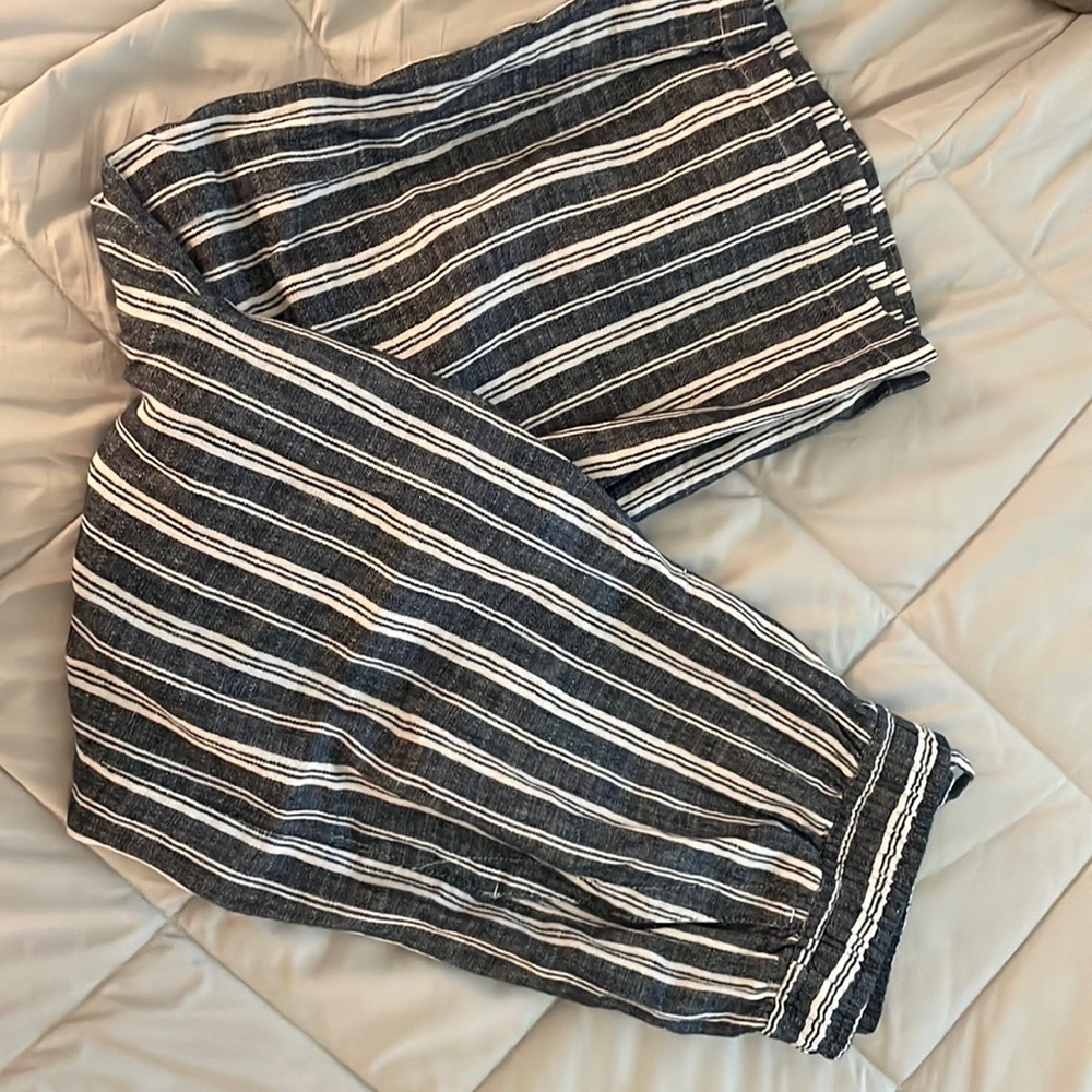 Old Navy, wide leg linen pants